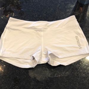 Virus Compression Shorts: White